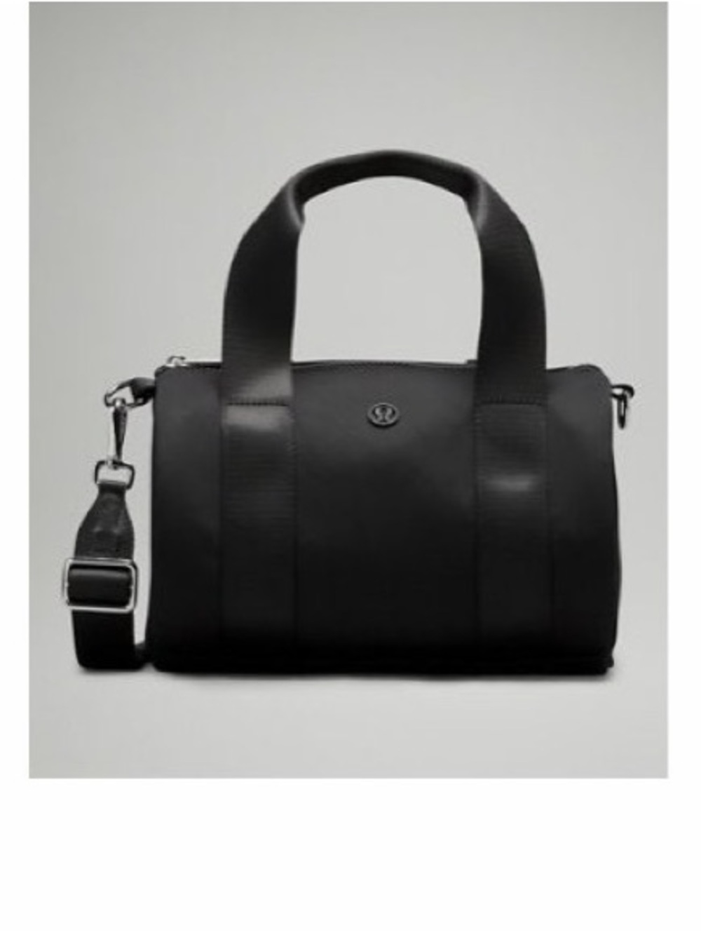 Knit Nylon Mini Barrel Bag 5L - Black